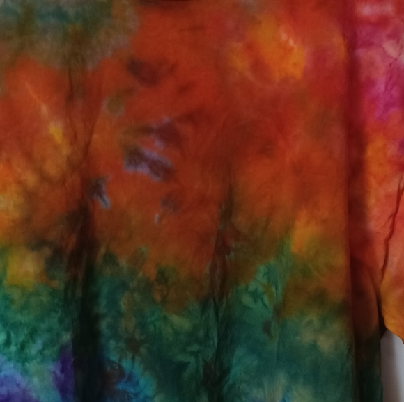 Rainbow Bridge Long Sleeve Unisex Tee Tie Dye XL - Picture 6 of 6